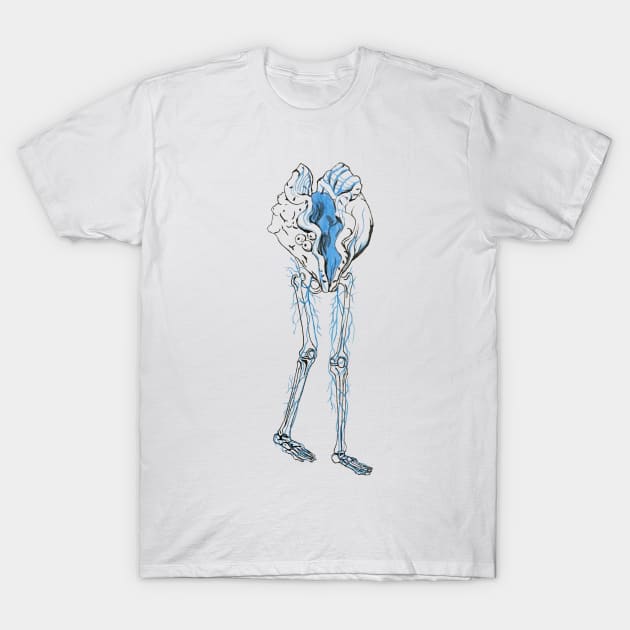 Walking Clam T-Shirt by RaLiz